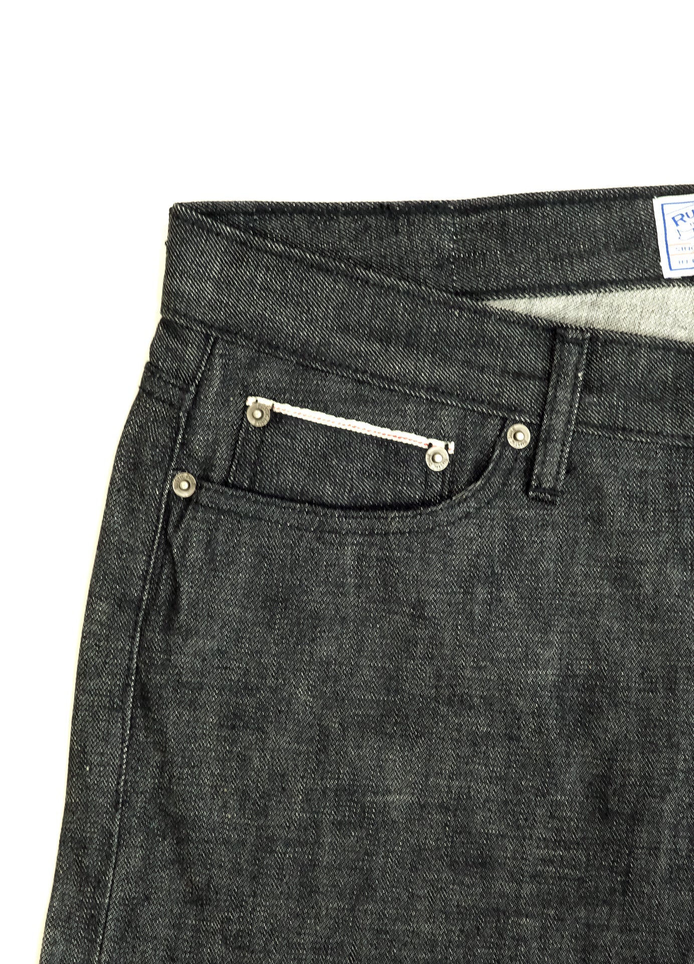 Japanese Black Raw | Slim Straight Selvedge Denim - Image 3